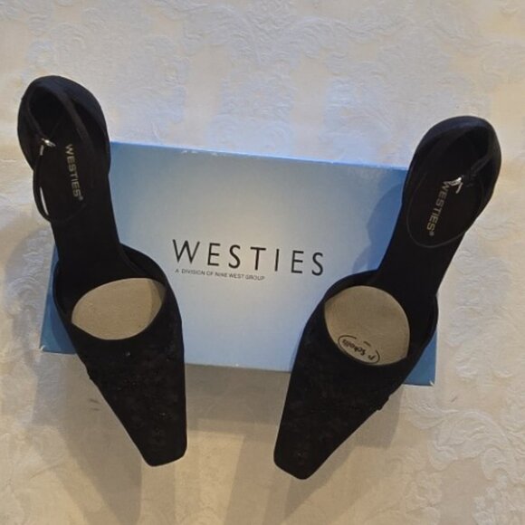 Women's Beaded Ankle Strap Evening Pump 8.5 - Picture 11 of 12